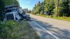 Driver critically injured in crash involving moose, 2 dump trucks