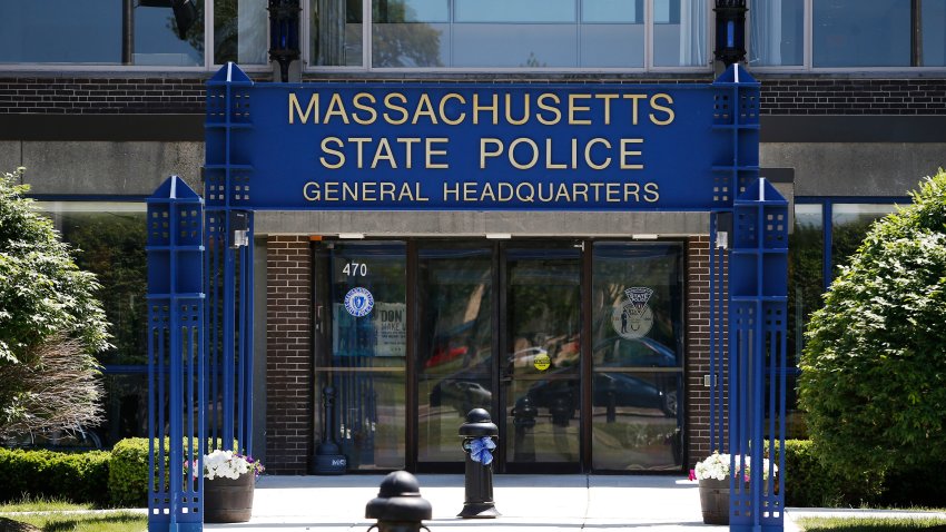 Framingham, MA – June 3: Massachusetts State Police Headquarters in Framingham, MA on June 3, 2018. (Photo by Jessica Rinaldi/The Boston Globe via Getty Images)