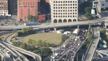 Traffic on I-93 north in Boston on Wednesday, Sept. 11, 2024.