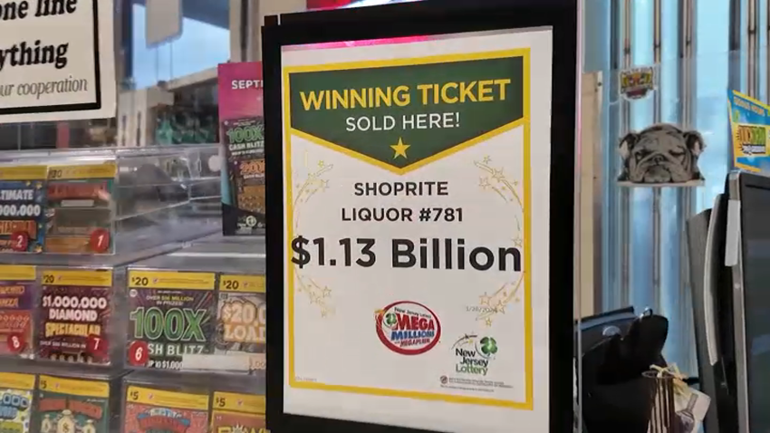 Mega Millions lottery sign