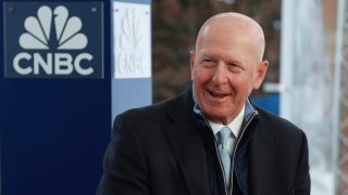 David Solomon, Chairman & CEO Goldman Sachs, speaking on CNBC’s Squawk Box at the World Economic Forum Annual Meeting in Davos, Switzerland on Jan. 17th, 2024.