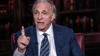 Ray Dalio, billionaire and founder of Bridgewater Associates LP, during a Bloomberg Television interview in New York US, on Wednesday, April 3, 2024. 