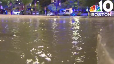 Large water main break on Tremont Street in Boston