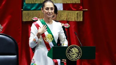 Claudia Sheinbaum sworn in as 1st female president of Mexico