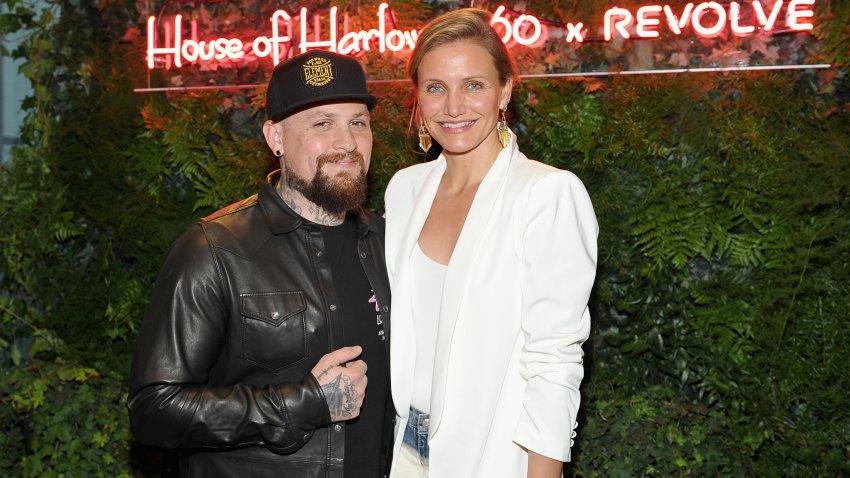 LOS ANGELES, CA – JUNE 02:  Guitarist Benji Madden and actress Cameron Diaz attend House of Harlow 1960 x REVOLVE on June 2, 2016 in Los Angeles, California.