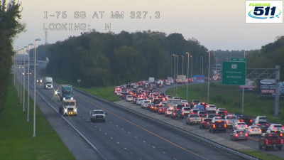 WATCH: Traffic on I-75 in Florida as people evacuate ahead of Milton