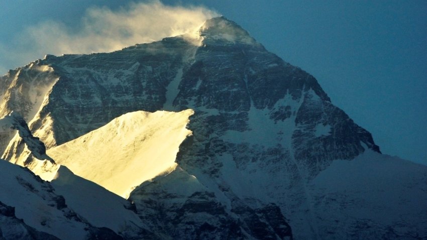 The summit of Mount Everest