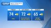 Temps in the 70s Friday, showers expected Saturday morning