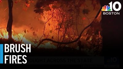 Drought conditions in Mass. bring persistent brush fires