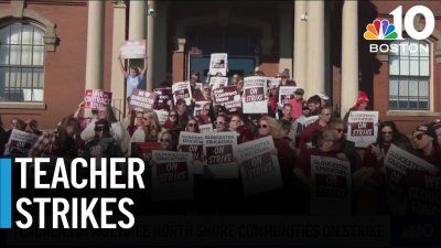 Teacher strikes continue over contract negotiations in three Mass. towns