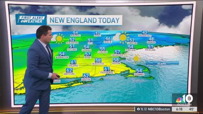 Mix of sun and clouds on Saturday in New England