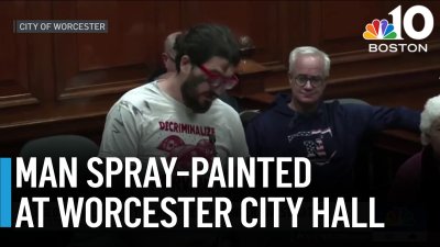 Man's face spray-painted in attack at Worcester City Council meeting