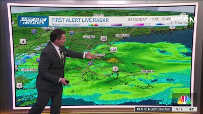 Favorable conditions as rain leaves New England