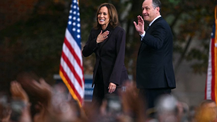 Vice President Kamala Harris and her husband Second Gentleman Doug Emhoff