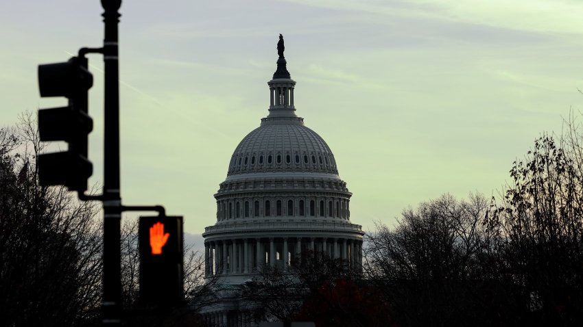 The U.S. Capitol is seen as Congress works to pass a government spending bill on December 19, 2024 in Washington, DC. 