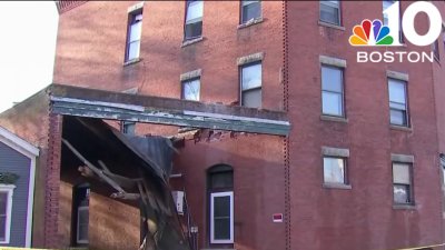 Roof of Uxbridge building partially collapses due to storm