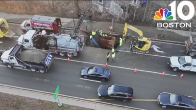 Repairs underway after water main break in Newton