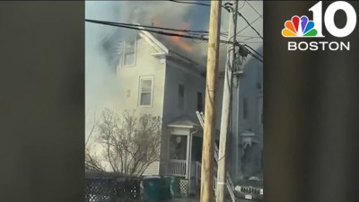 4 people, including 1 firefighter, hurt in blaze at Fitchburg home