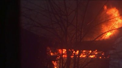 Overnight house fire in Burlington