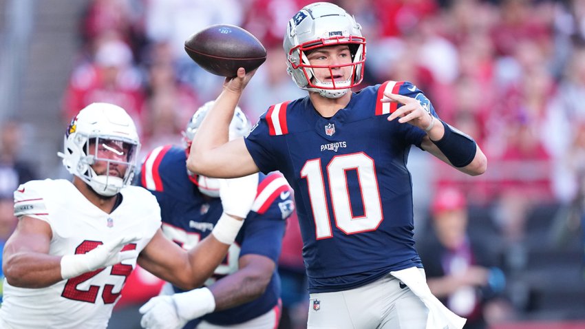 Patriots quarterback Drake Maye