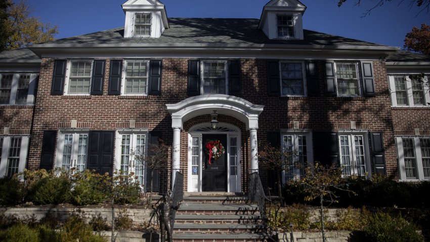 The original house used in the "Home Alone" movies on Nov. 8, 2021, in Winnetka, Illinois.