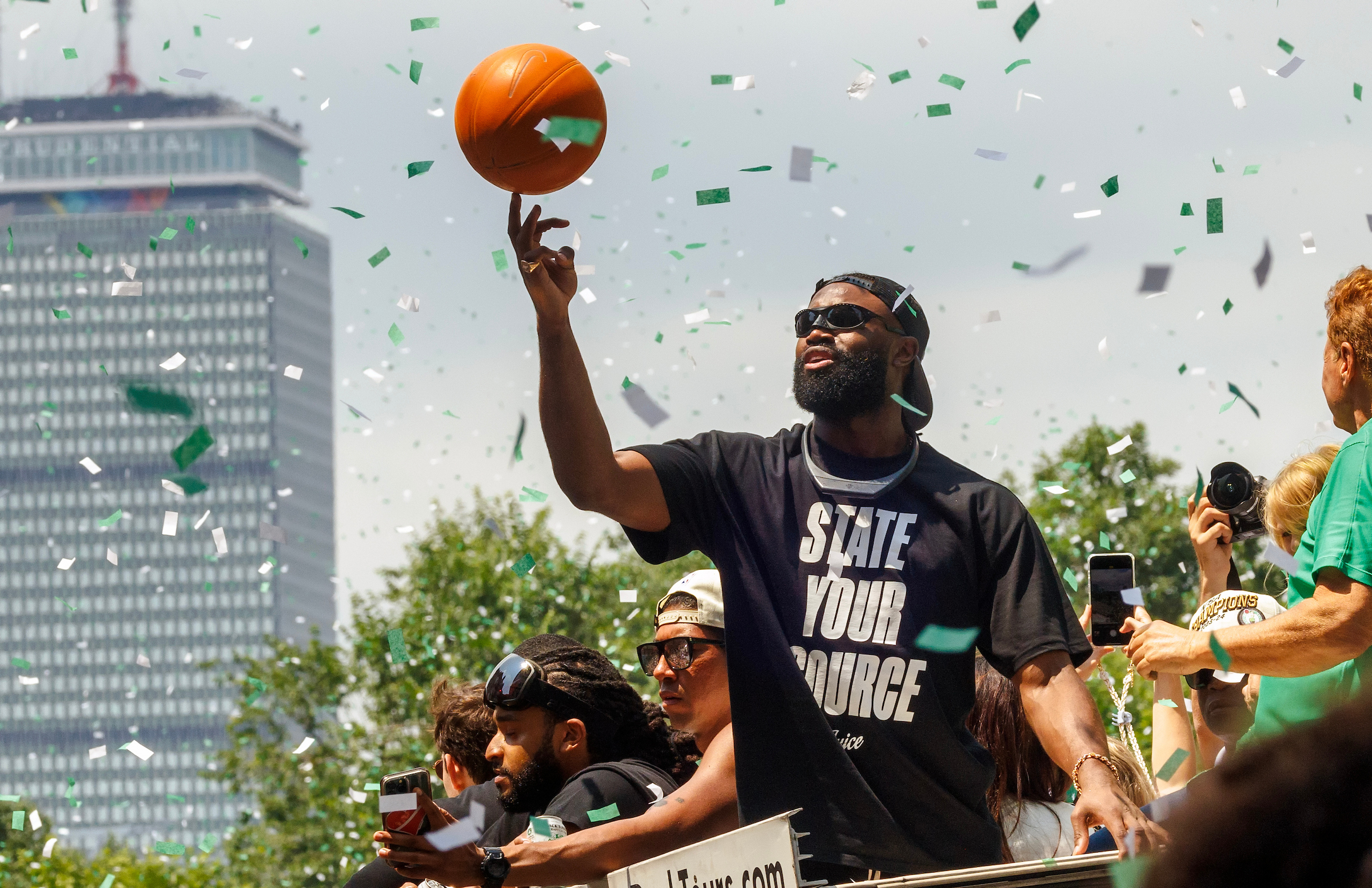 June 21, 2024: Hundreds of thousands of fans greeted the Boston Celtics as they paraded through the city days after winning the NBA championship.