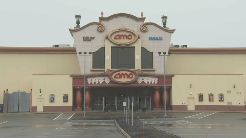 The AMC Methuen 20 movie theater stands closed on Tuesday, Dec. 10, 2024.