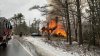 Firefighters battle large fire in Winchendon