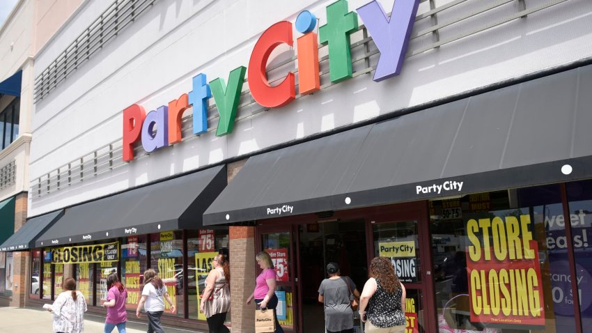 Shoppers seek closeout sale discounts at Party City in Stamford, Conn. July 3, 2023. 