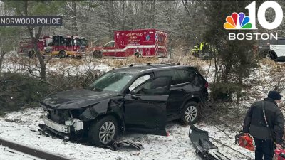 Police respond to dozens of weather-related crashes across New England