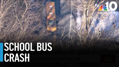 2 hurt in Grafton school bus crash