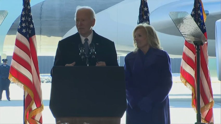 Biden speaks at Air Force Base