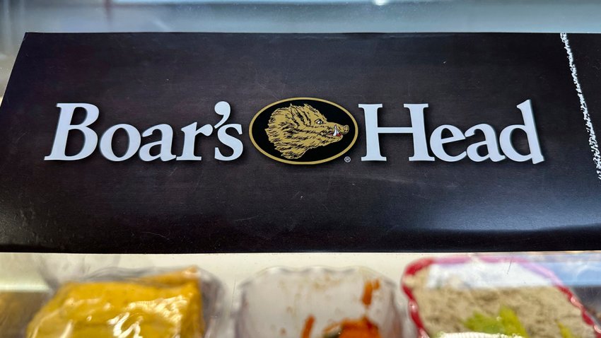 FILE - A Boar's Head logo is seen at a bodega in New York, Aug. 30, 2024.