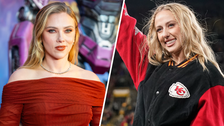 (L-R) Scarlett Johanssen, Brittany Mahomes.